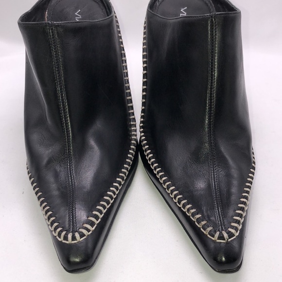 Via Spiga Made in Italy Black Leather Mules - Picture 5 of 8